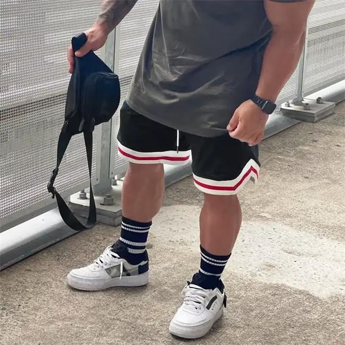Short de sport d'entraînement d'été hommes Fitness maille respirant Fitness sport pantalons courts l