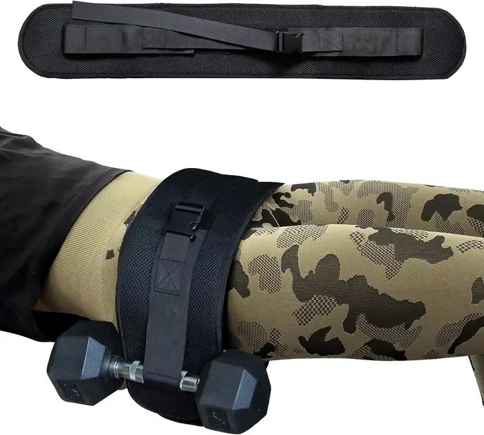 Ceinture d'exercice unisexe pour haltères, pour les poussées de hanche et l'entraînement efficace de