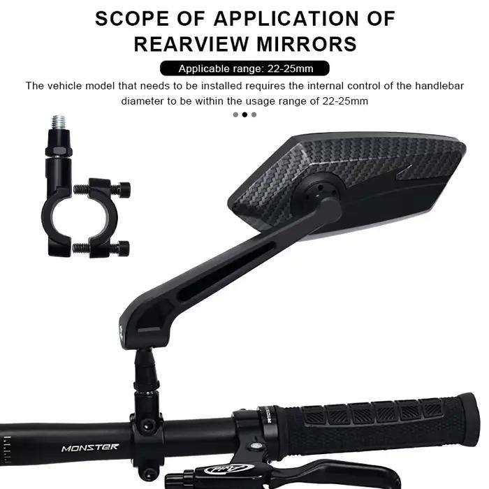 Rétroviseur de vélo bicolore grand Angle réflecteur clair large gamme rétroviseurs de vélo cyclisme 