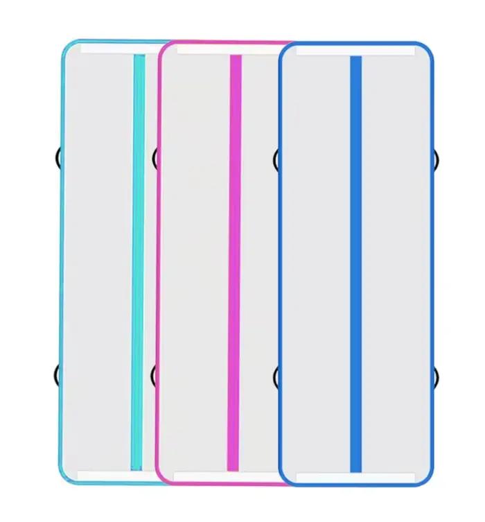 Tapis de gymnastique gonflable, tapis de trampoline, tapis de yoga avec pompe à air, adapté aux sall