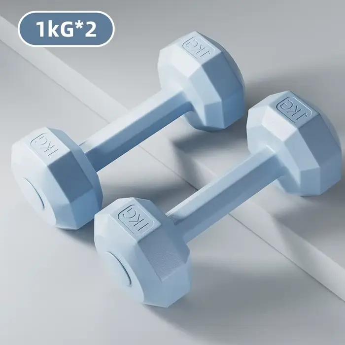 Haltères de fitness à domicile pour femmes, paire de 1 kg, haltères de 2 kg, équipement d'entraîneme