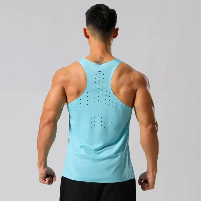Chemise de Sport pour hommes, T-shirts de rue sans manches de haute qualité, débardeurs à séchage ra