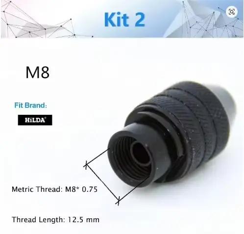 Accessoire de Mini mandrin de perceuse M8/M7 pour outil rotatif Dremel et meuleuse, accessoire d'éch