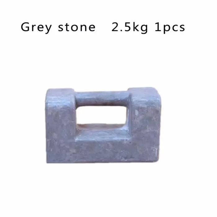 1 haltère en forme de cadenas, fabriqué en pierre grise naturelle ou en granit, équipement de fitnes