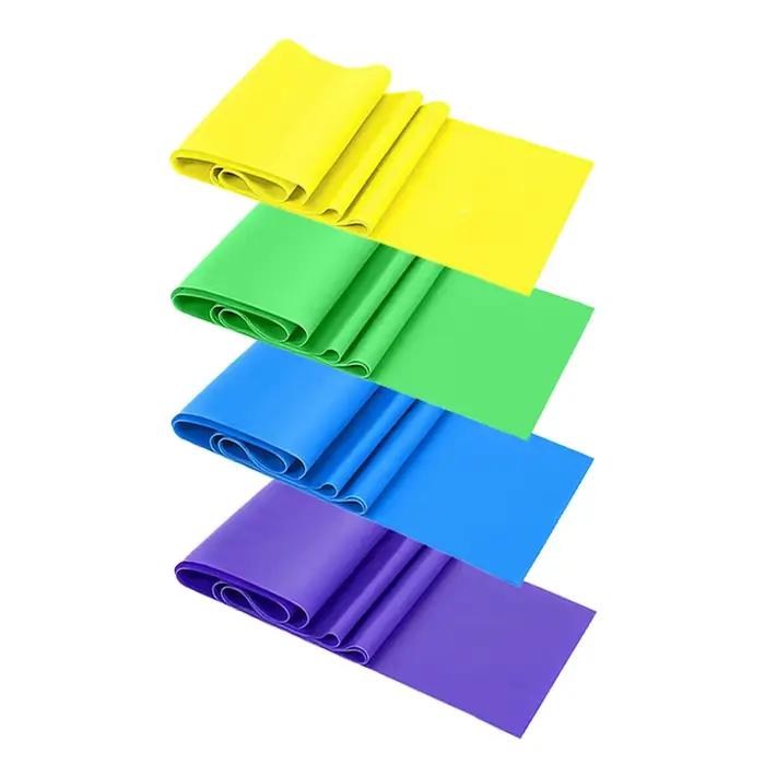 4 pièces bandes de résistance exercice bande élastique Fitness entraînement Yoga Pilates récupératio
