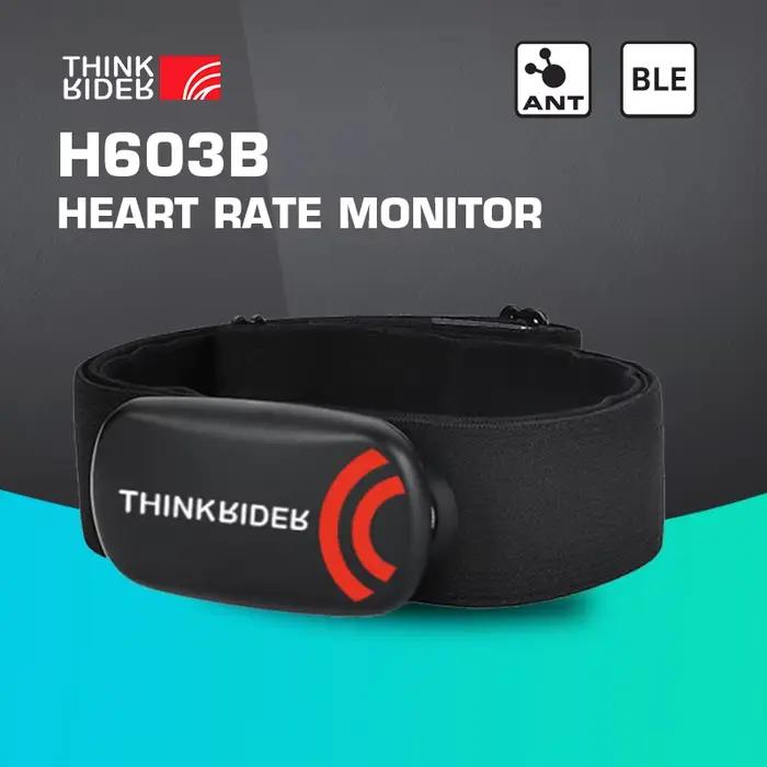 ThinkRider-Sangle de poitrine pour moniteur de fréquence cardiaque, ANT + BLE 4.0, capteur de fitnes
