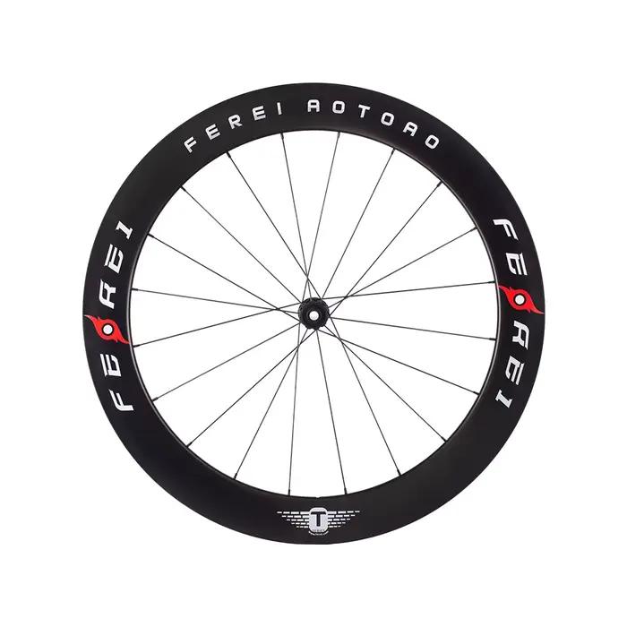 Roues de vélo de route en Fiber de carbone certifiées UCI 700C, légères et durables, roue de frein à