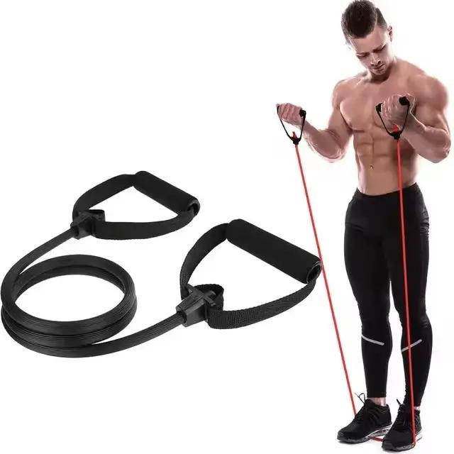 Kit de barre de pilates de sport, anciers d'entraînement de gymnastique, barre d'exercice avec bande
