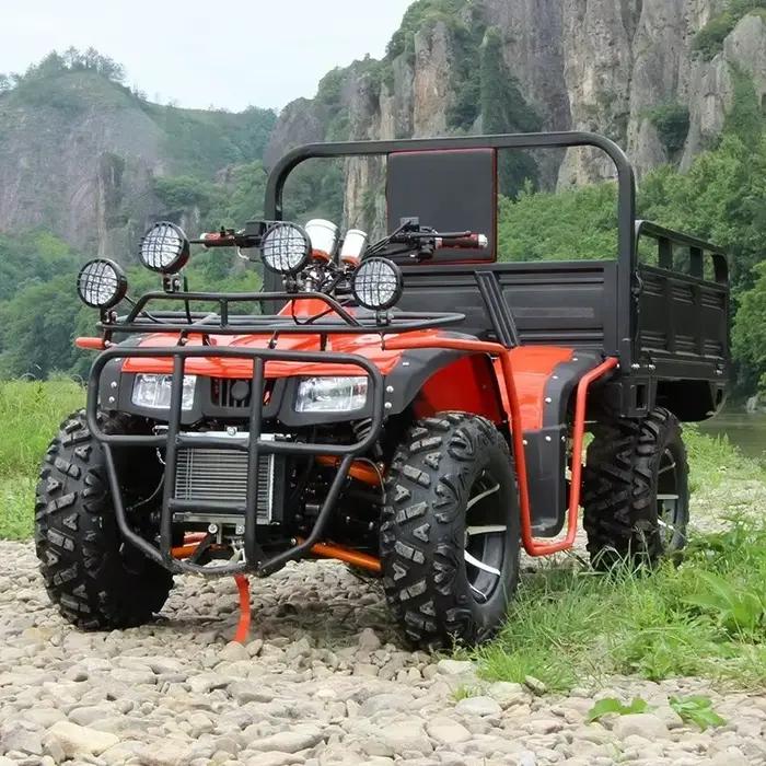 350CC ATV Quad Bike monocylindre alimenté au gaz 4x41.5M remorque 14 pouces grand Hummer 4 temps 4 r
