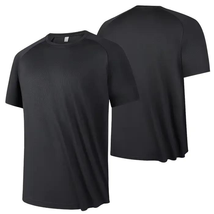 Haute qualité hommes respirant séchage rapide course sport fitness respirant confortable à manches c