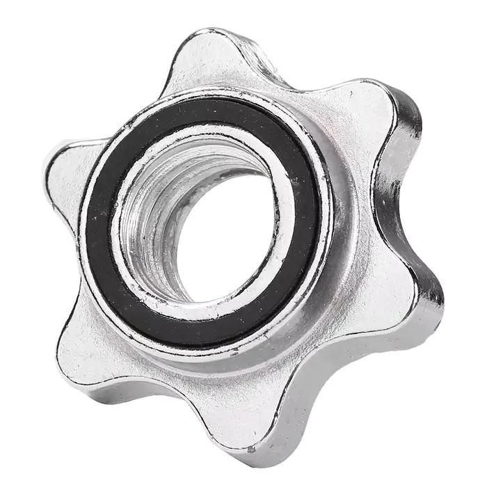 Pinces à vis en acier pour haltères, colliers Spin-Lock, double assurance, écrou hexagonal pour leva