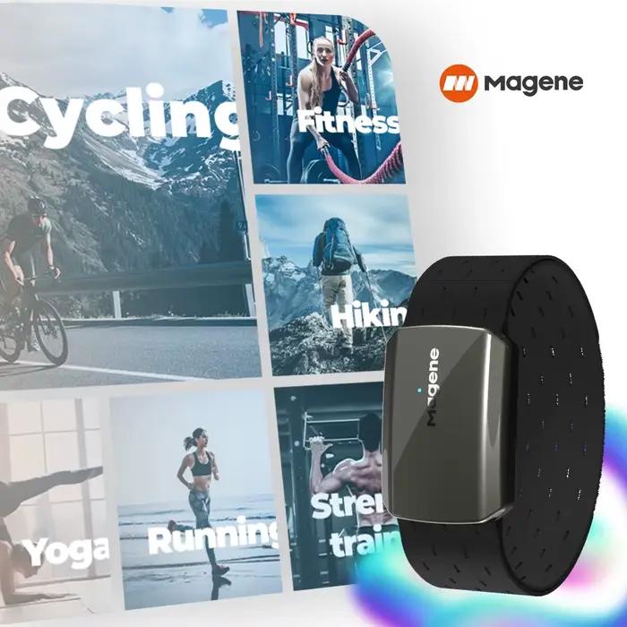 Magene moniteur de brassard de fréquence cardiaque double Mode Bluetooth ANT H803 capteur bras drago