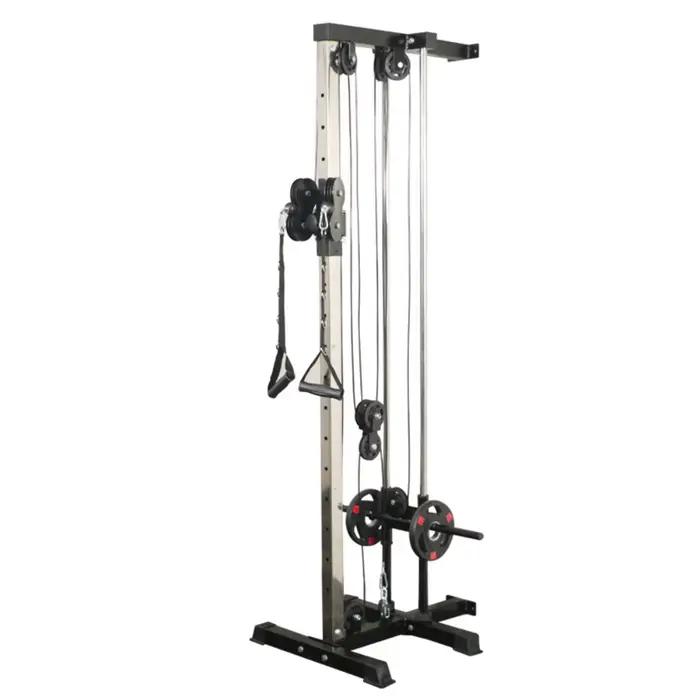 Rack de Squat Pliable Mural Multifonctionnel, Banc de Musculation, Lat Pulldown, Équipement de Fitne