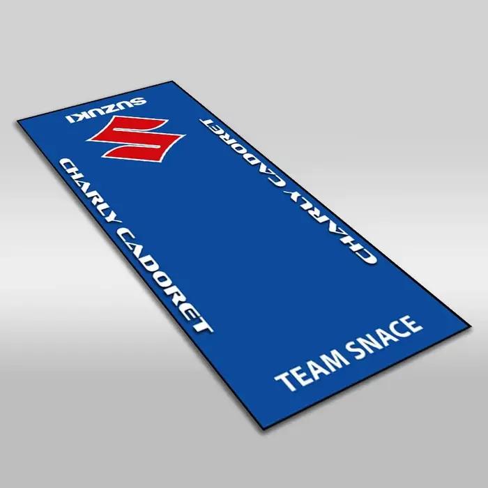 Tapis de présentation pour moto Suzuki, tapis de stationnement antidérapant pour garage, tapis de so