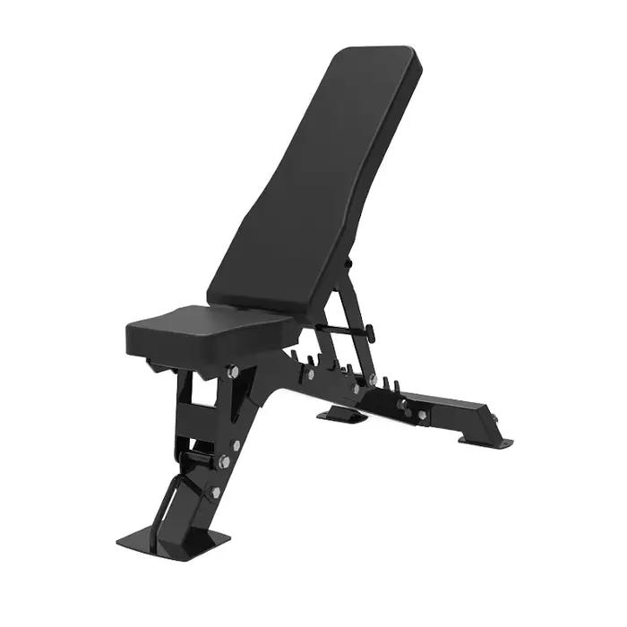 Banc de musculation professionnel incliné/déciné, qualité de gymnastique commerciale avec roues de t