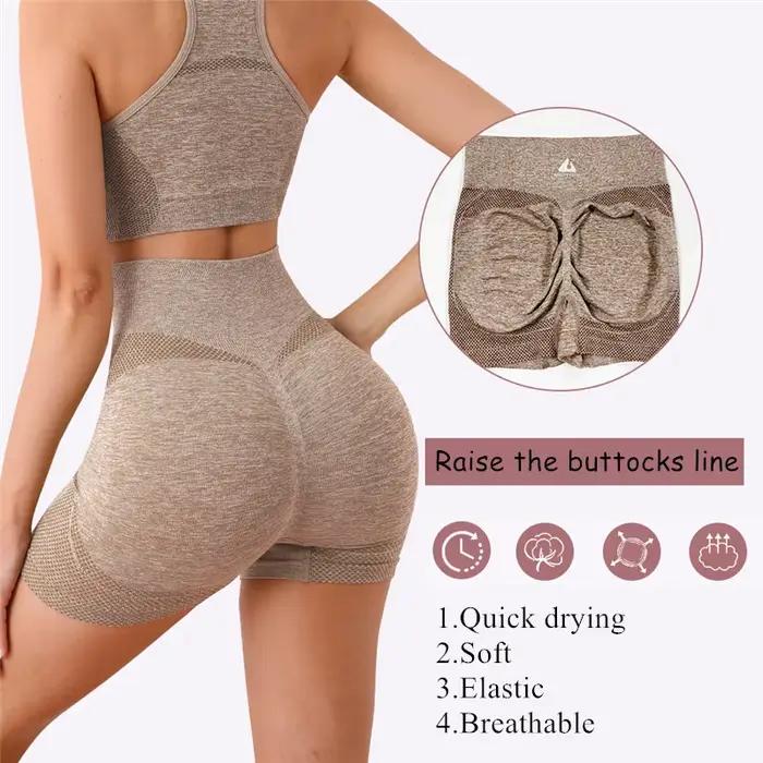 Ensemble de Yoga 2 pièces sans couture pour femmes, vêtements d'entraînement, de gymnastique, Fitnes