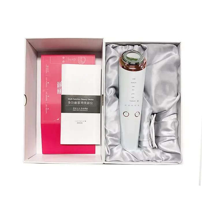Appareil multifonctionnel de beauté du visage à microcourant, masseur de visage et de cou à lumière 