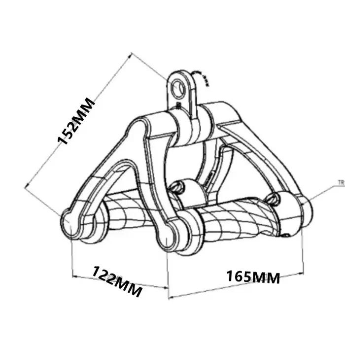 Barre d'aviron ergonomique en forme de V, 360 ° Poignée en V rotative, Biceps, Triceps, poignée en rangée de barre en T pour entraînement arrière LAT, Machine à câble de traction