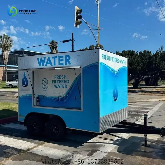 Remorque mobile d'eau personnalisée, distributeur d'eau portable très demandé, bar à eau pour événements, station d'eau mobile