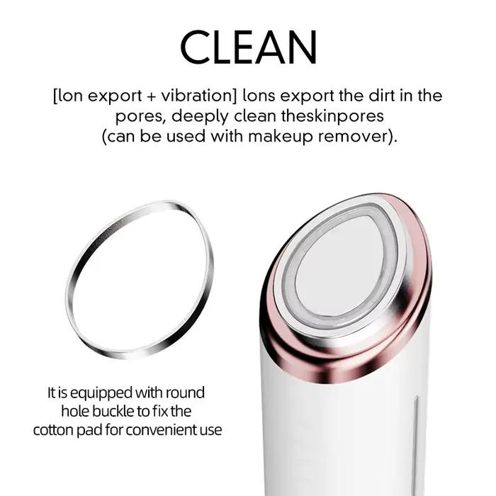 Appareil multifonctionnel de beauté du visage à microcourant, masseur de visage et de cou à lumière LED 3 couleurs pour le rajeunissement de la peau, Lifting et raffermissement