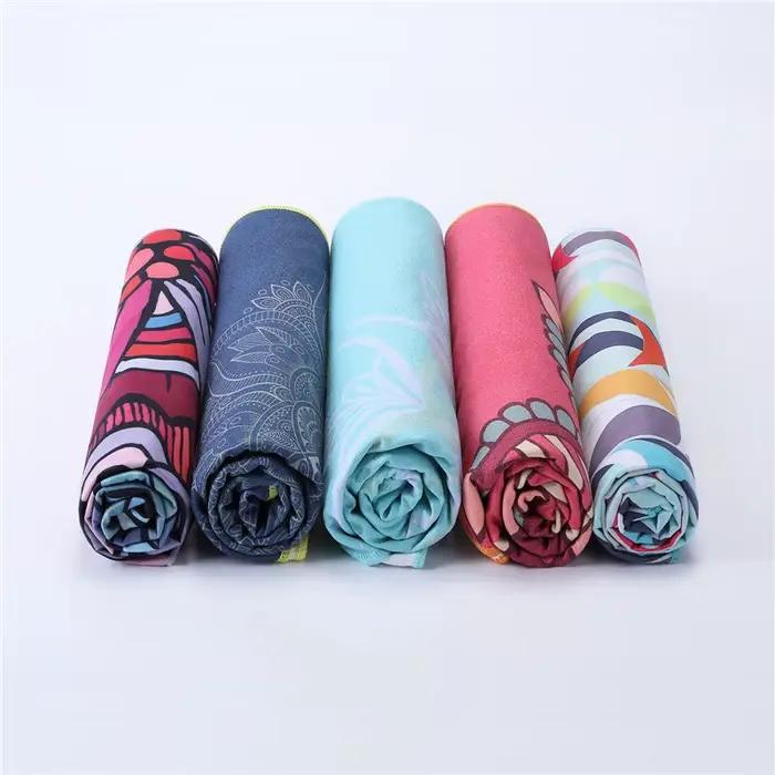 Tapis de Yoga serviette double face velours