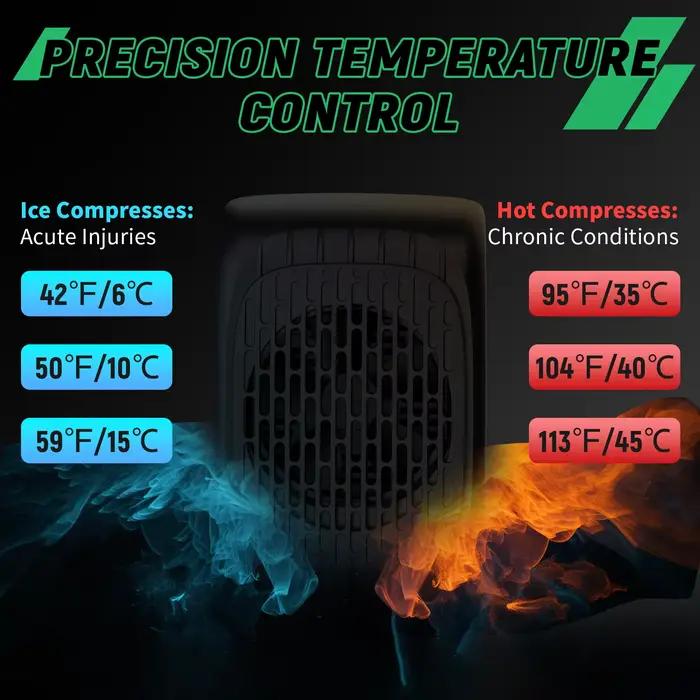 Appareil de thérapie par le froid et la chaleur 3-en-1 pour remplacement du genou
