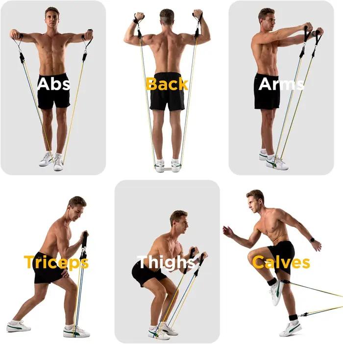 Bande élastique de résistance pour butin de Fitness