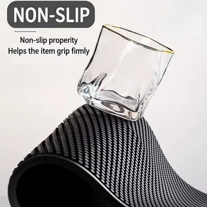 ▩ Tapis de drainage antidérapant pour verres à vin, tapis en caoutchouc PVC, tapis carré, isolation thermique