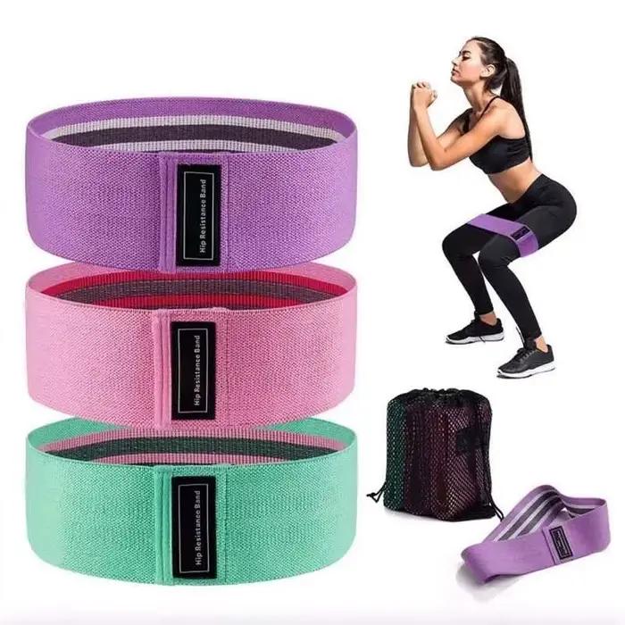 Exercice de Fitness bandes de résistance extensibles des hanches Yoga jambes fesses anti-dérapant élastique