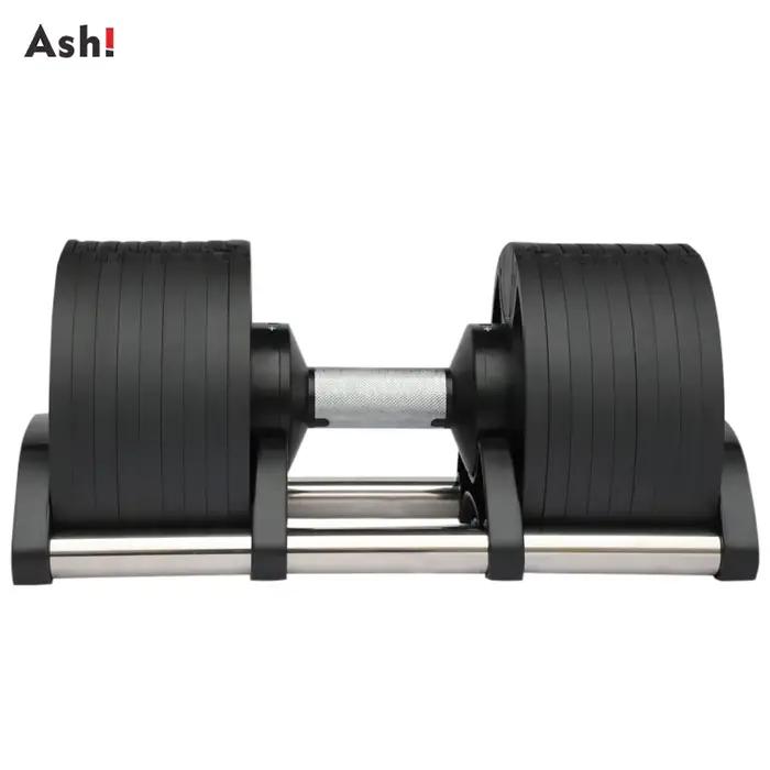 Paire d'haltères réglables 2 kg (5 lb) ou 4 kg (9 lb) – Poids maximal de 50 kg (110 lb) – Ensemble de musculation pour la maison