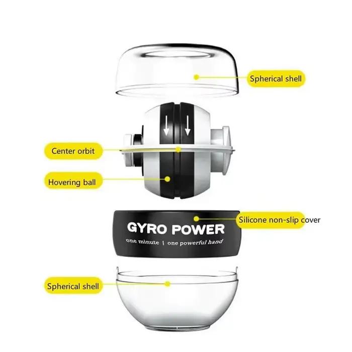 Powerball Gyro Ball pour entraînement musculaire poignet relaxation sport amusant divertissement récupération健身球力量球训练肌肉手腕放松运动娱乐康复球用于特别场合赠送