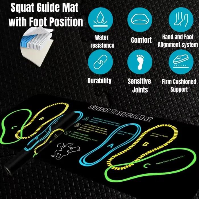 Tapis de squat bicolore 35x80cm
