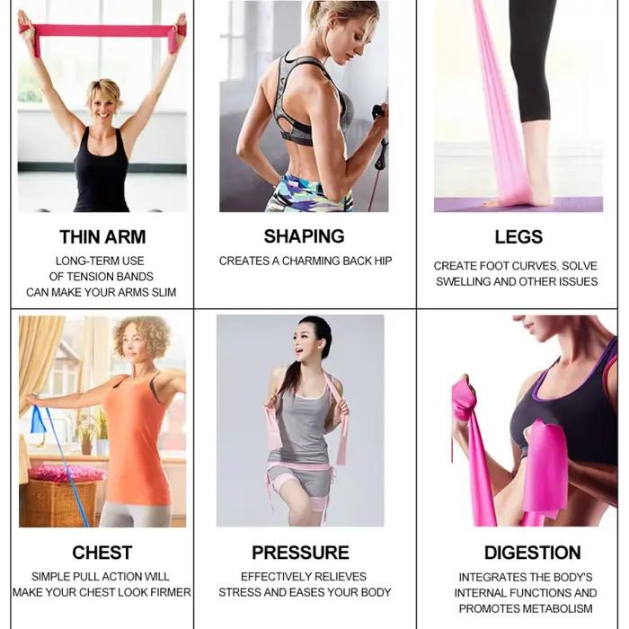 Bande de résistance élastique Yoga Pilates