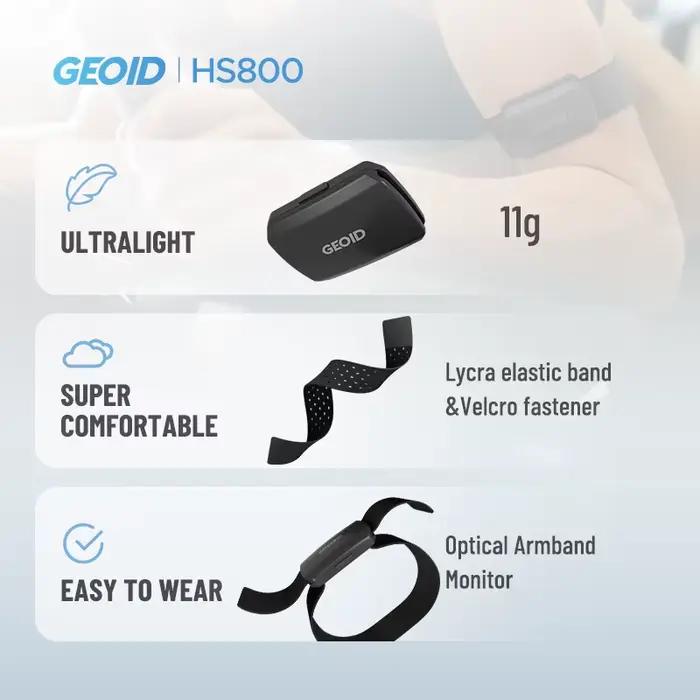 GEOID brassard moniteur de fréquence cardiaque HS800 HRM Fitness Tracker HR capteur HS500 sangle de poitrine exercice cyclisme Sport Yoga accessoires