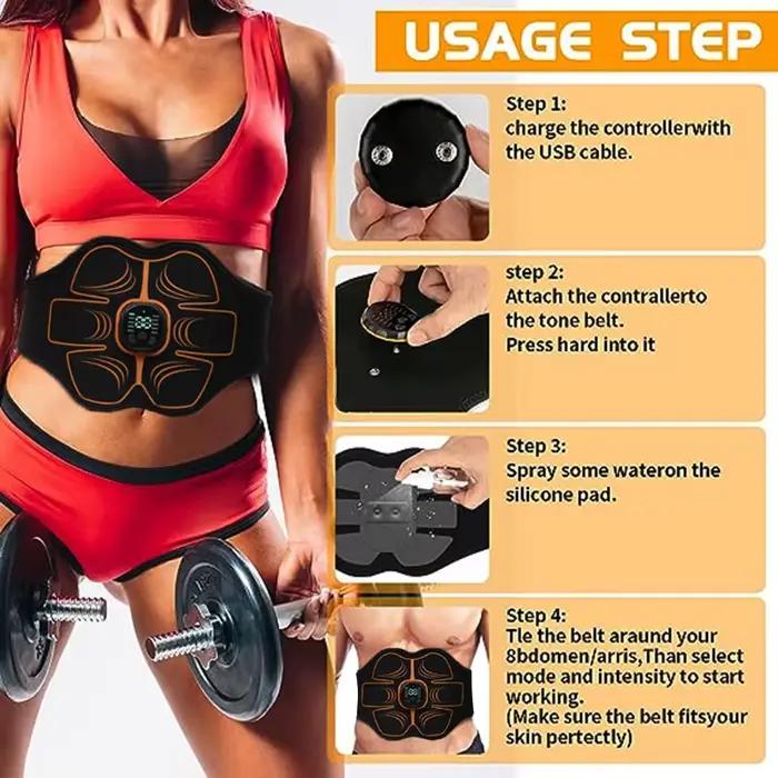 EMS Abdominal Muscle Stimulator pour une Silhouette Parfaite Utilisation à Domicile Fitness Amincissement Ventre Forme Santé Bien-être Occasions Spéciales