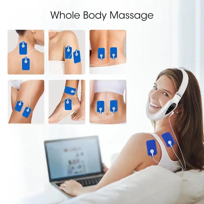 Masseur de visage en V Rechargeable, appareil de Massage du visage Portable, affichage LED, Instrument de beauté du visage