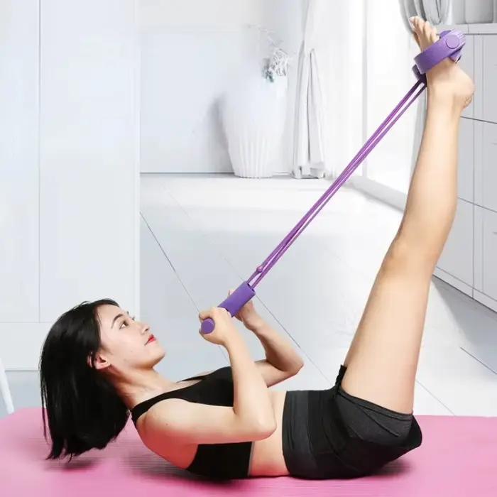 4 Cordes de Résistance Élastiques pour Exercices