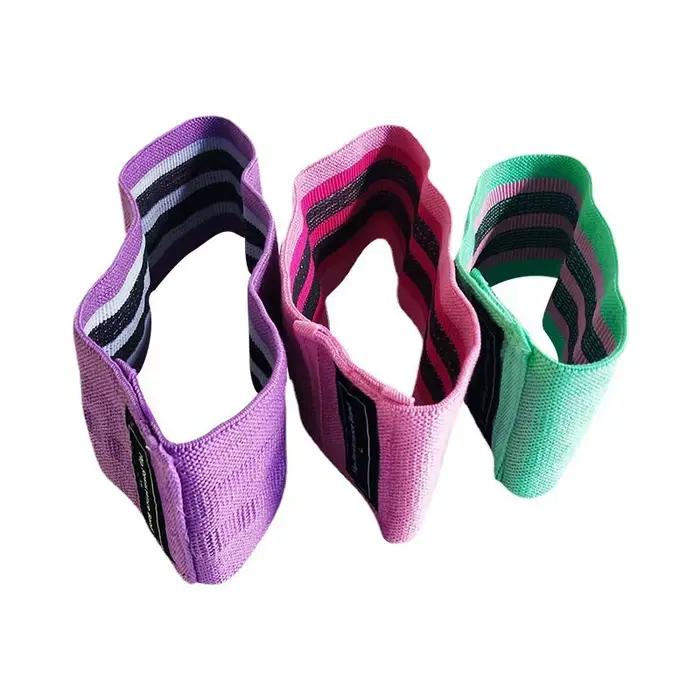 Exercice de Fitness bandes de résistance extensibles des hanches Yoga jambes fesses anti-dérapant élastique