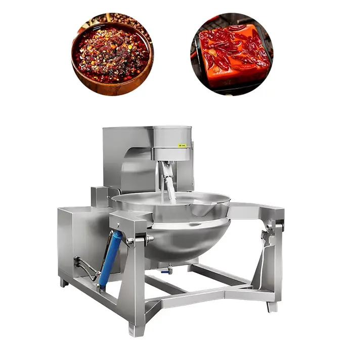 Mélangeur de cuisson à chauffage au gaz avec système de contrôle automatique PLC, poêle industrielle à économie d'énergie