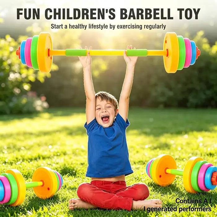 Haltères de sport pour enfants, haltères réglables, jeux d'activités de plein air, entraînement physique pour la croissance