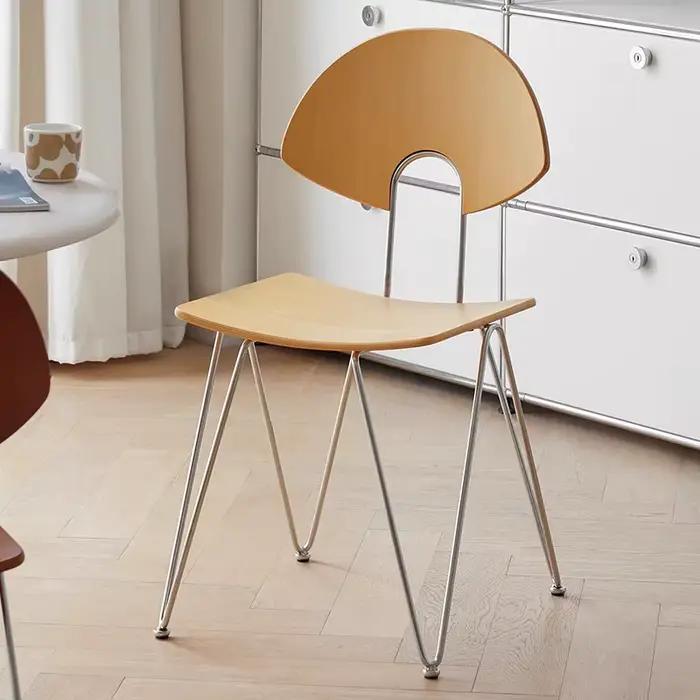 Chaises de salle à manger en bois massif, portables, modernes, pour salon, Table à manger, luxe, confortables, tabouret nordique pour une personne
