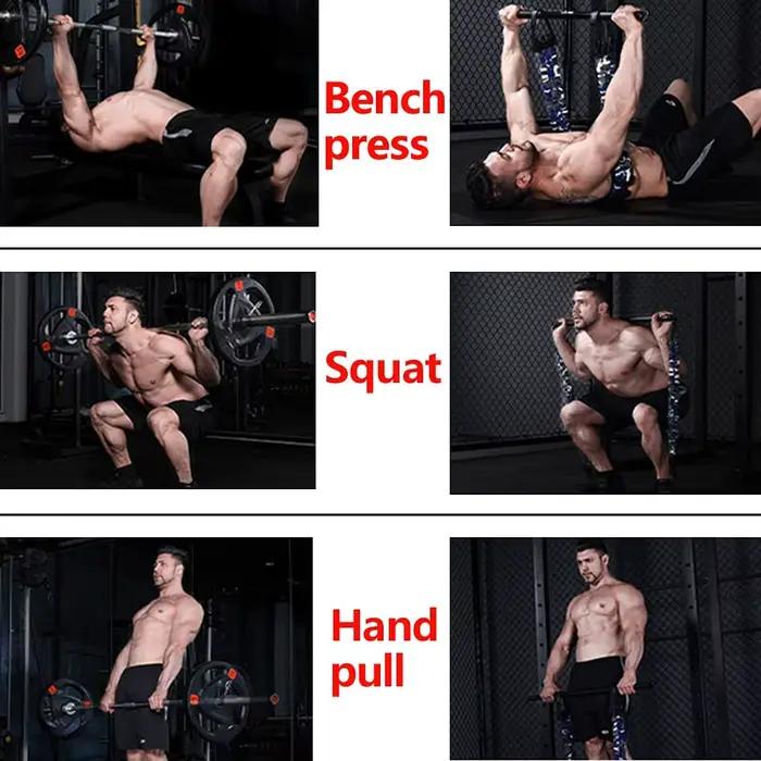 Bande de presse de banc réglable avec équipement d'entraînement de constructeur de poitrine de barre bandes de résistance Push Up améliorées entraînement de voyage de gymnastique à domicile