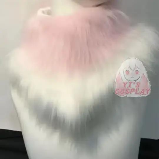 Accessoires de tête en fourrure personnalisés, col en fourrure, Kigurumi, partie du cou
