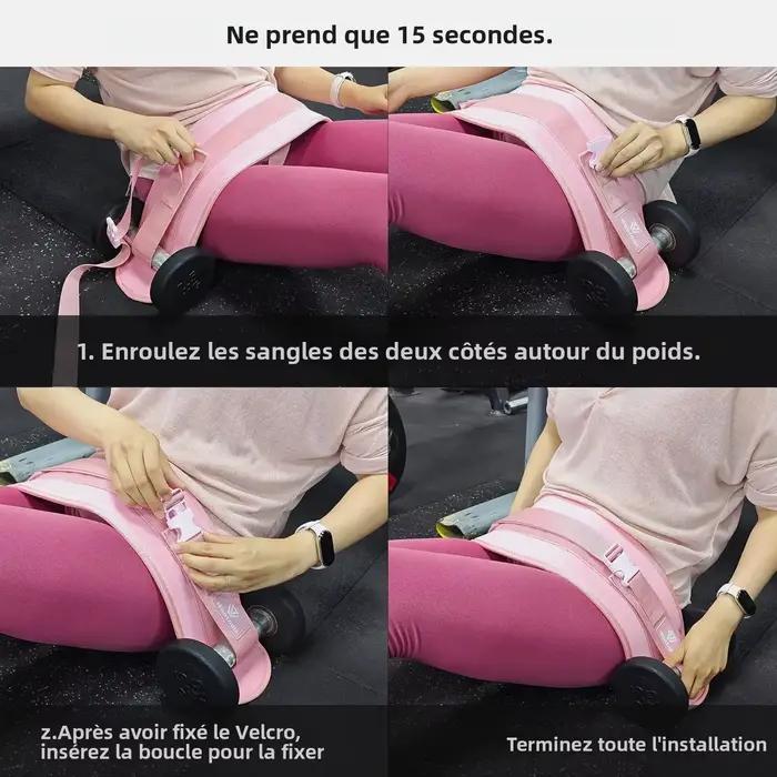 Ceinture d'exercice unisexe pour haltères
