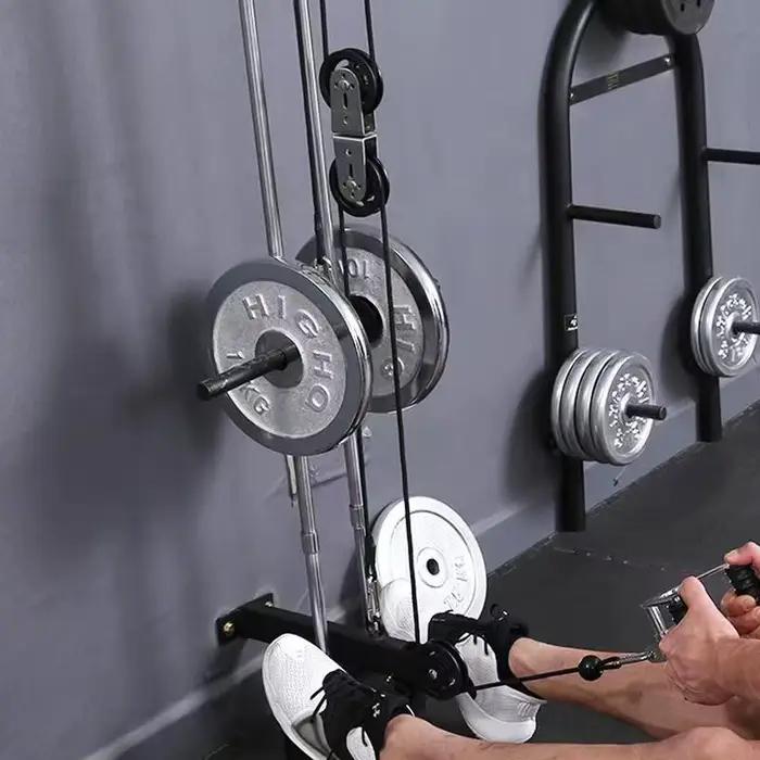 Poulie double robuste pour machine à câble de gym à domicile DIY, poulie silencieuse à double roulement, accessoires de sport
