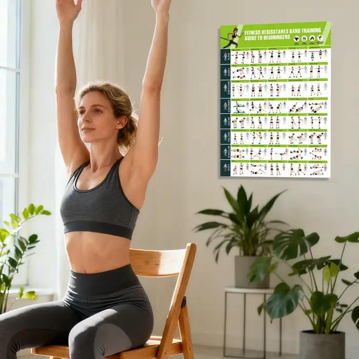 Planificateur d'exercices avec guide des bandes de résistance