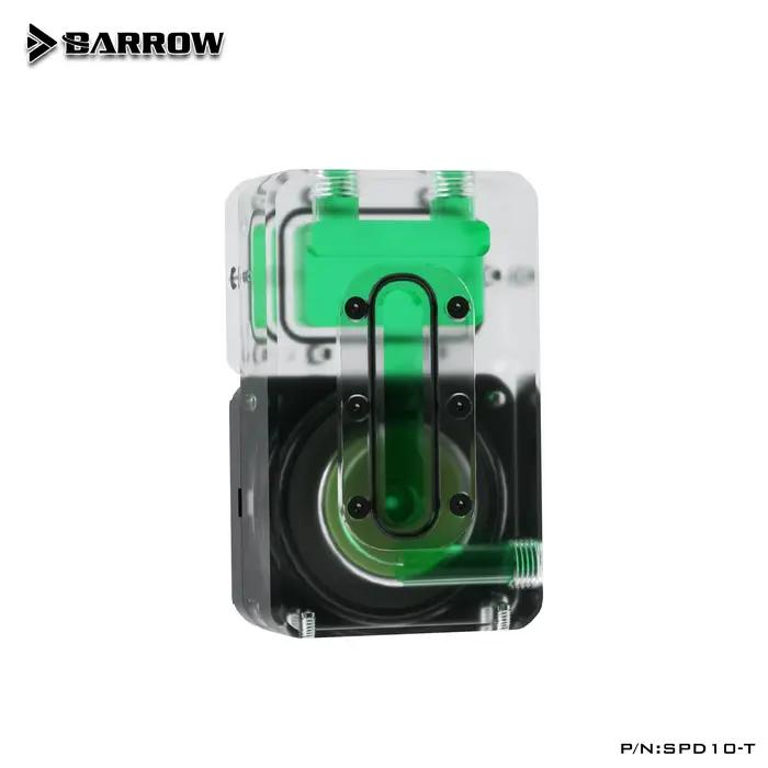 Barrow DC12V 10W PWM – Refroidisseur d'eau avec pompe intégrée et réservoir pour boîtier ITX – Système de refroidissement par eau SPD10-T