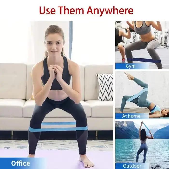 Un ensemble de bandes de résistance élastiques pour le Yoga