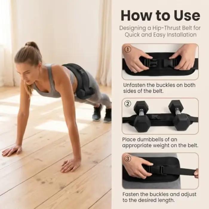 Ceinture de musculation réglable pour Hip Thrust