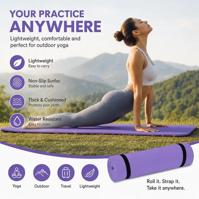 Tapis de yoga épais en EVA